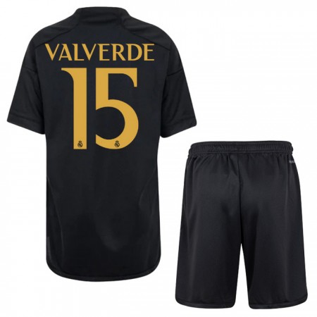 Goedkope Real Madrid Valverde 15 Kids Third Tenue 2023-24